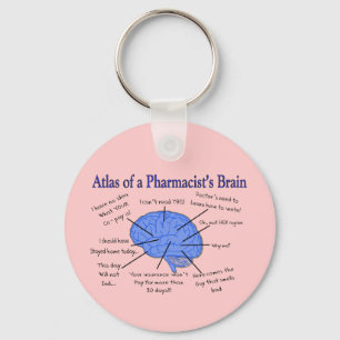 Porte-clés Drôle pharmacien des cadeaux de cerveau
