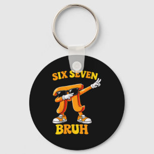 Porte-clés Drôle Pi Day Six Sept Bruh 6 7 Math Meme Enfants G