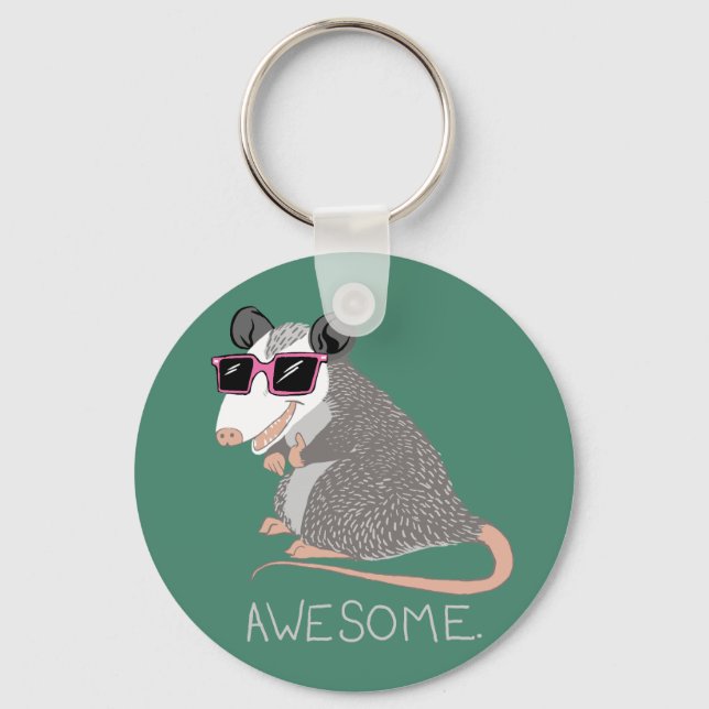 Porte-clés Drôle Possum génial (Recto)