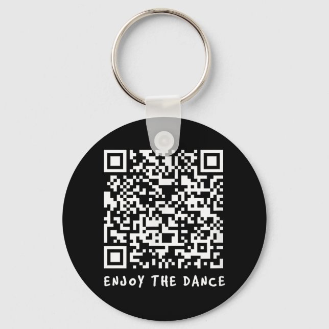 Porte-clés Drôle Qr Trump Danser Code interactif _1 (Recto)