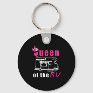 Porte-clés Drôle Queen of the RV pour femme Cool à temps pl