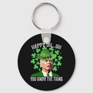 Porte-clés Drôle Saint-Patrick Biden Heureux Euh Euh Vous Sav
