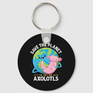Porte-clés Drôle Sauvez La Planète Axolotl Garçons Filles Ens