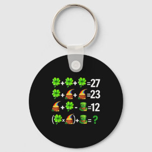 Porte-clés Drôle six sept 67 mème jour de la st patrick maths
