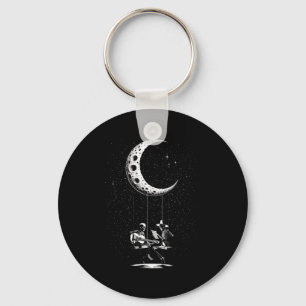 Porte-clés Drôle Skeleton Couple Moon Jouer Guitare Hallowee