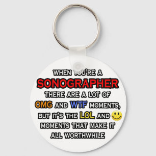 Porte-clés Drôle Sonographe ... OMG WTF LOL