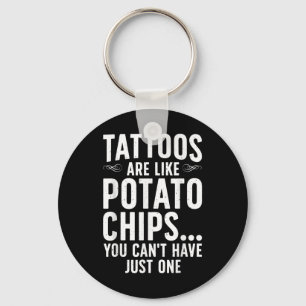Porte-clés Drôle Tatouage Design Pour Hommes Femmes Tatouage 