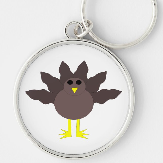 Porte-clés Drôle Thanksgiving Turquie Porte - clé (Devant)