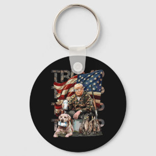Porte-clés Drôle Trump 45 47 Chasse Beer Ducks Us Drapeau Cam