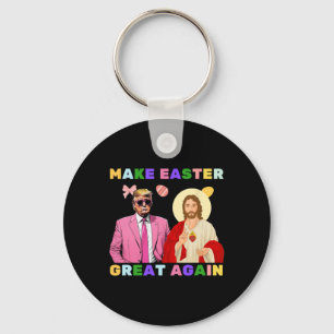 Porte-clés Drôle Trump Jésus-Christ Faire Pâques Grande Encor