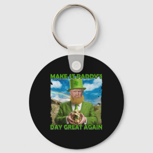 Porte-clés Drôle Trump Jour de la Saint Patrick Faire de St P