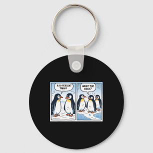 Porte-clés Drôle Trump Penguins Tarifs 10% Sarcasme politique