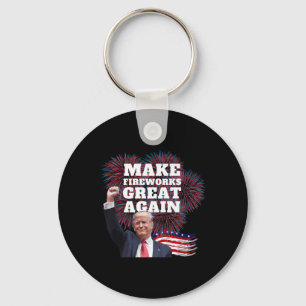 Porte-clés Drôle Trump Rendre Fireworks génial à la nouvelle 