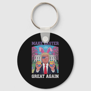 Porte-clés Drôle Trump Souhaite Joyeuses Pâques - Faire Pâque