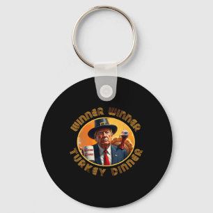 Porte-clés Drôle Trump Thanksgiving Winner Turkey Dinn