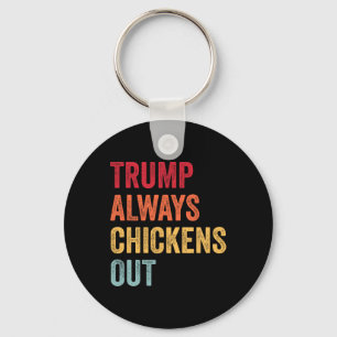 Porte-clés Drôle Trump Toujours Abandonne Taco Trump Poulet
