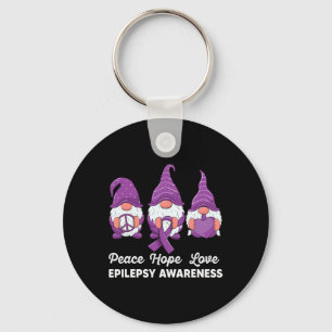 Porte-clés Drôles Gnomes Mignons Paix Espoir Amour Sensibilis