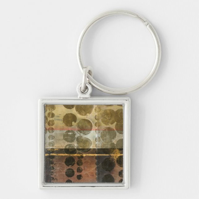 Porte-clés Droplets verts circulaires (Devant)