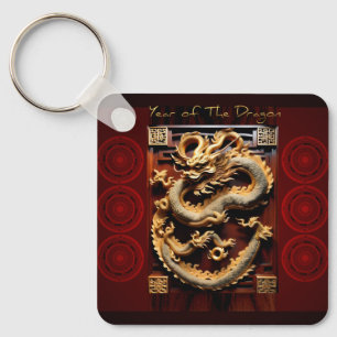 Porte-clés Drums vietnamiens Têt Dragon Nouvel An Monogramme 