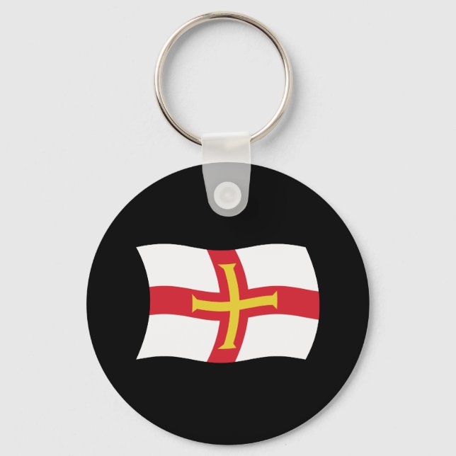 Porte-clés du drapeau de Guernesey (Recto)