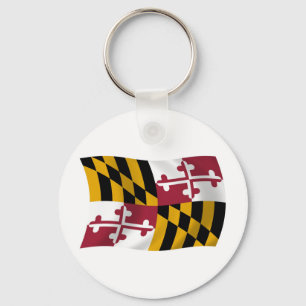 Porte-clés du drapeau du Maryland