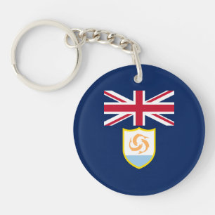Porte-clés du drapeau patriotique d'Anguilla