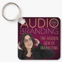 Porte-clés du podcast de branding audio