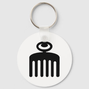Porte-clés Duafe   Symbole Adinkra pour la beauté féminine