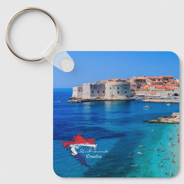 Porte-clés Dubrovnik | Croatie | Hrvatska | Mer Adriatique (Recto)