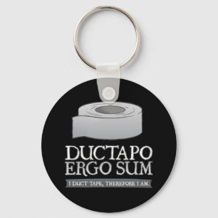 Porte-clés Ductapo Ergo Sum. Je fais du ruban adhésif, donc j