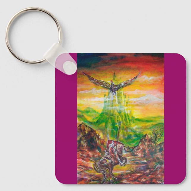 PORTE-CLÉS DUEL MAGIQUE ENTRE BRADAMANT ET NEGROMANCER (Recto)