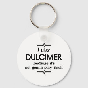 Porte-clés Dulcimer - Jouer Elle-Même Drôle Musique Déco