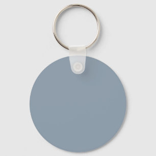 Porte-clés Dusty Blue 8C9DAD Color - Option pour ajouter un n