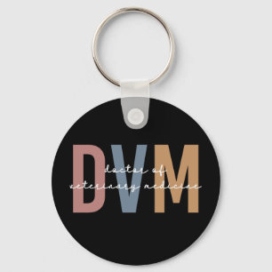 Porte-clés DVM Docteur en médecine vétérinaire Cadeaux 