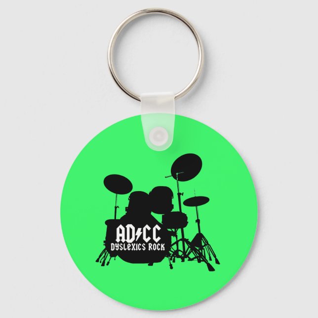 Porte-clés Dyslexique drôle (Recto)