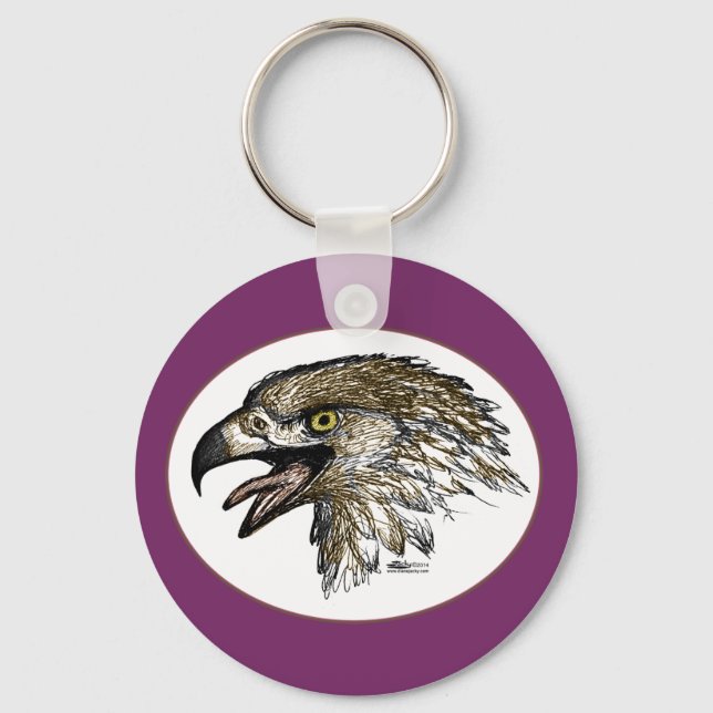 Porte-clés Eagle hurle (Recto)