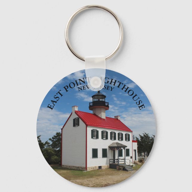 Porte-clés East Point Lighthouse, New Jersey Keyring (Recto)