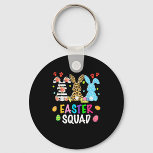 Porte-clés Easter Squad Leopard Joyeux lapin lapin de Pâques