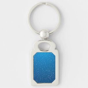 Porte-clés Eau Bleue Profonde Et Petites Bulles