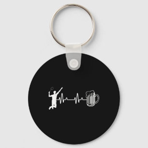 Porte-clés Ecg Heartbeat Badminton Player Navette Sports Smas