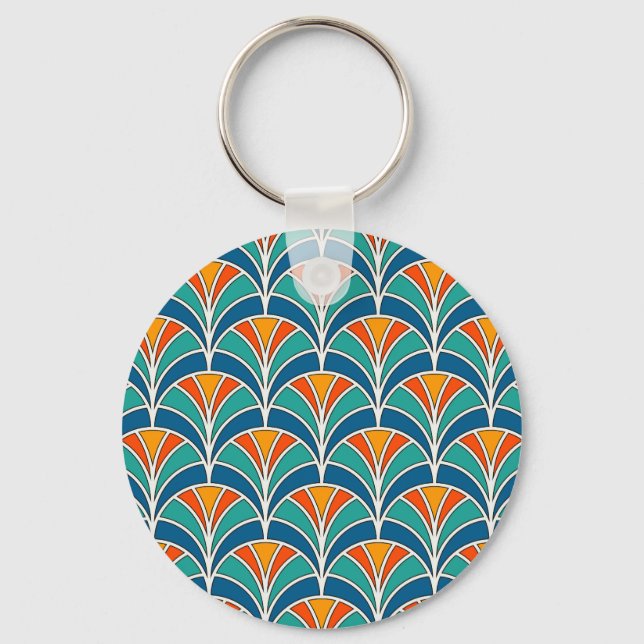 Porte-clés Échelle de poisson : asiatique traditionnel (Recto)