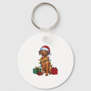 Porte-clés Éclairage de Noël Père Noël Rhodesian Ridgeback Ch