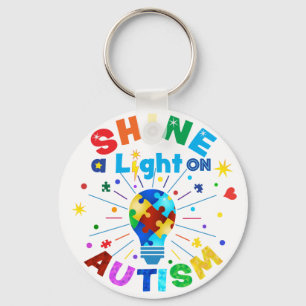 Porte-clés ÉCLAIREZ une lumière sur AUTISM
