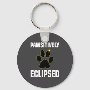 Porte-clés Éclipse solaire amateur de chien Total