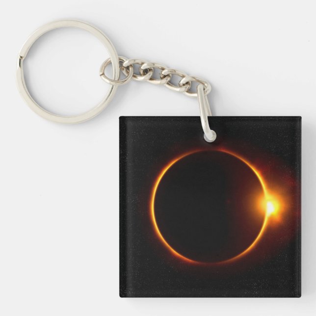 Porte-clés Éclipse solaire Sun foncé et lune (Devant)