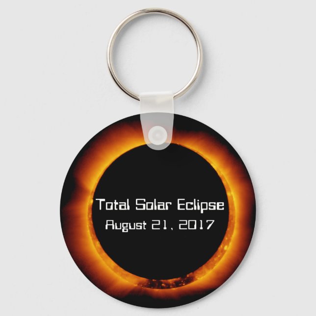 Porte-clés Éclipse solaire totale 2017 (Recto)