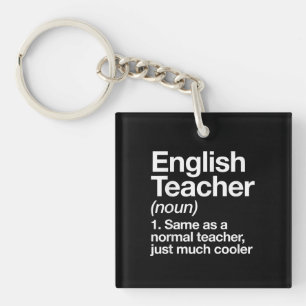 Porte-clés École de définition de l'enseignant anglais Premie