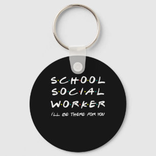 Porte-clés École Social Travailleur Étudiant Travail social C