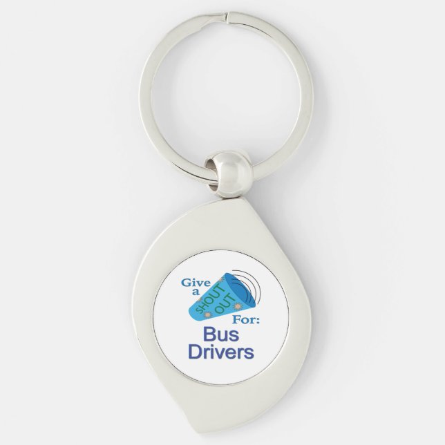 Porte-clés Écrire pour les conducteurs de bus (Devant)