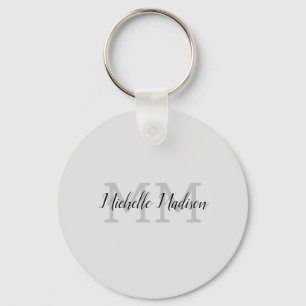 Porte-clés Écriture manuscrite moderne monographie Nom Initia